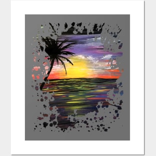 Sunset Sea Posters and Art